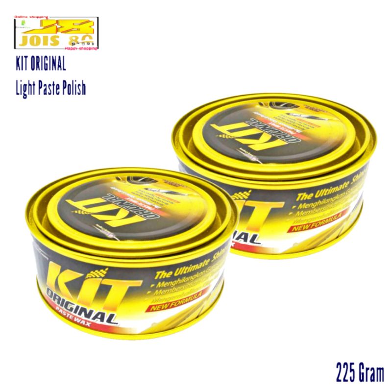 Kit Paste Wax Original Kuning Poles Body Mobil Metalik 225 Gr Wax Murah