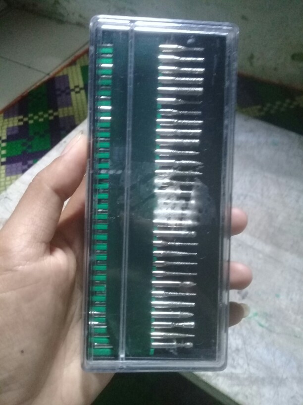 30 Set Mata Bor Ukir / Mini Drill Carving Tools Kayu, Besi Kaca Cincin Piring Arkilik Dll