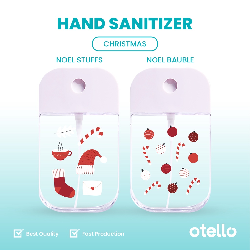 Otello Christmas Hand Sanitizer Pocket Spray Custom Kado Natal Gift Hampers
