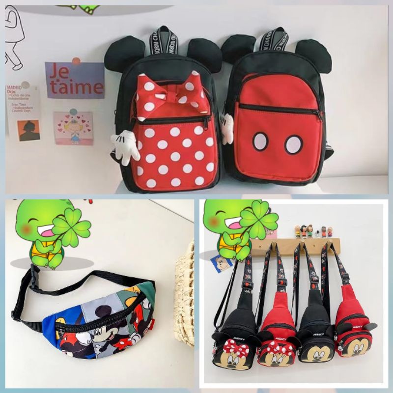 Tas ransel mickey/tas ransel minnie