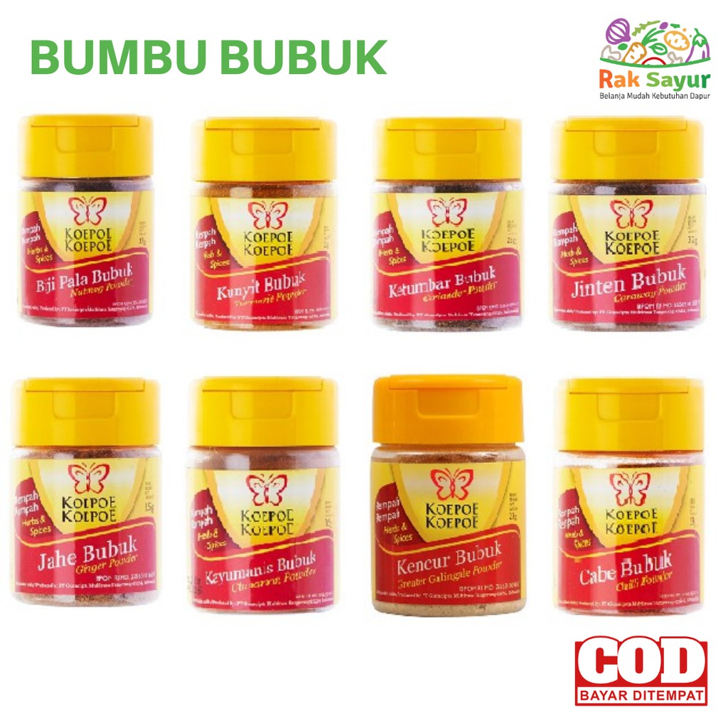 

Bumbu Bubuk Instan Koepoe Koepoe Bumbu Rempah Dapur Masakan Murah Padang
