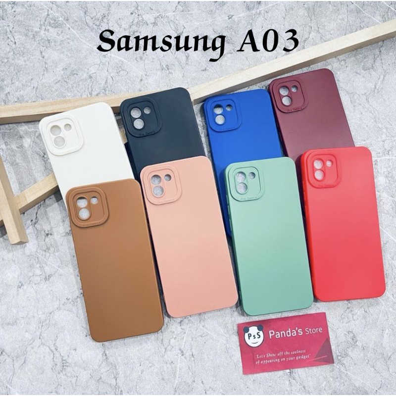 Softcase Pro Camera Samsung A03 Candy Case Full Color 3D Silikon TPU