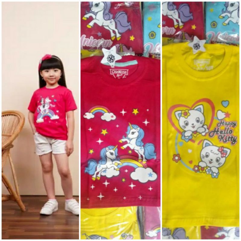 (COD)KAOS ANAK/KAOS ANAK CEWEK/ATASAN ANAK/KAOS ANAK PEREMPUAN 2-7 tahun