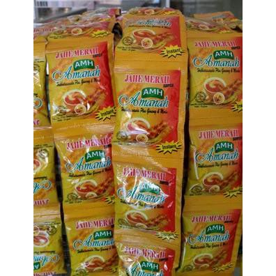 

5 renceng JAHE MERAH AMANAH, 1 renceng isi 10 saset, Minuman HERBAL Jahe Merah