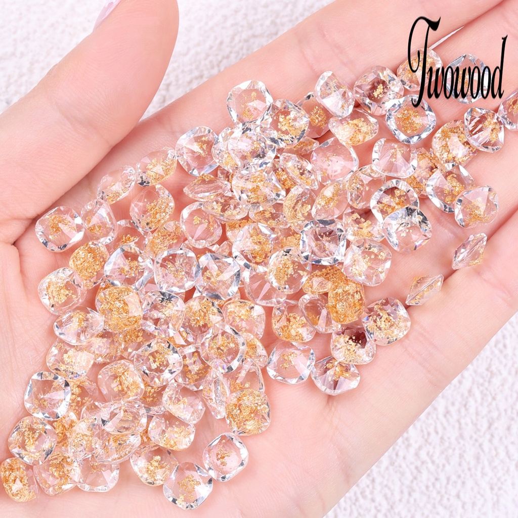 50 Pcs Ornamen 3D Bahan Resin Tahan Air Untuk Dekorasi Nail Art