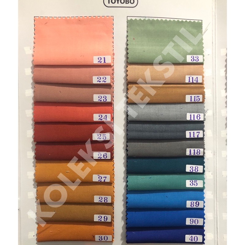 Kain TOYOBO Warna Lengkap (harga per 0.5 meter)-3