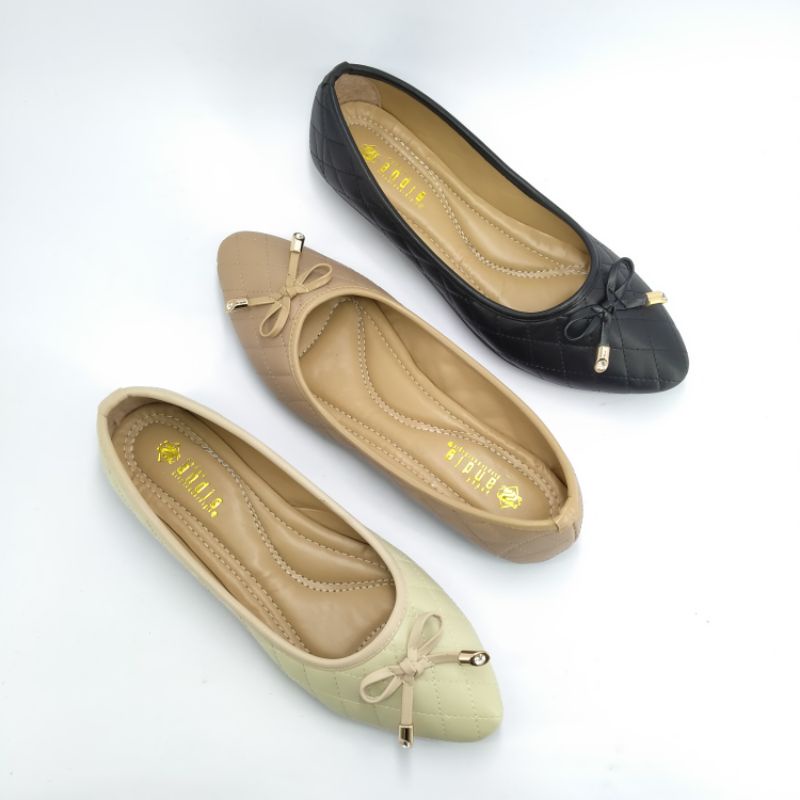 Sepatu Channel Wanita Flat Shoes ANDIS AN47