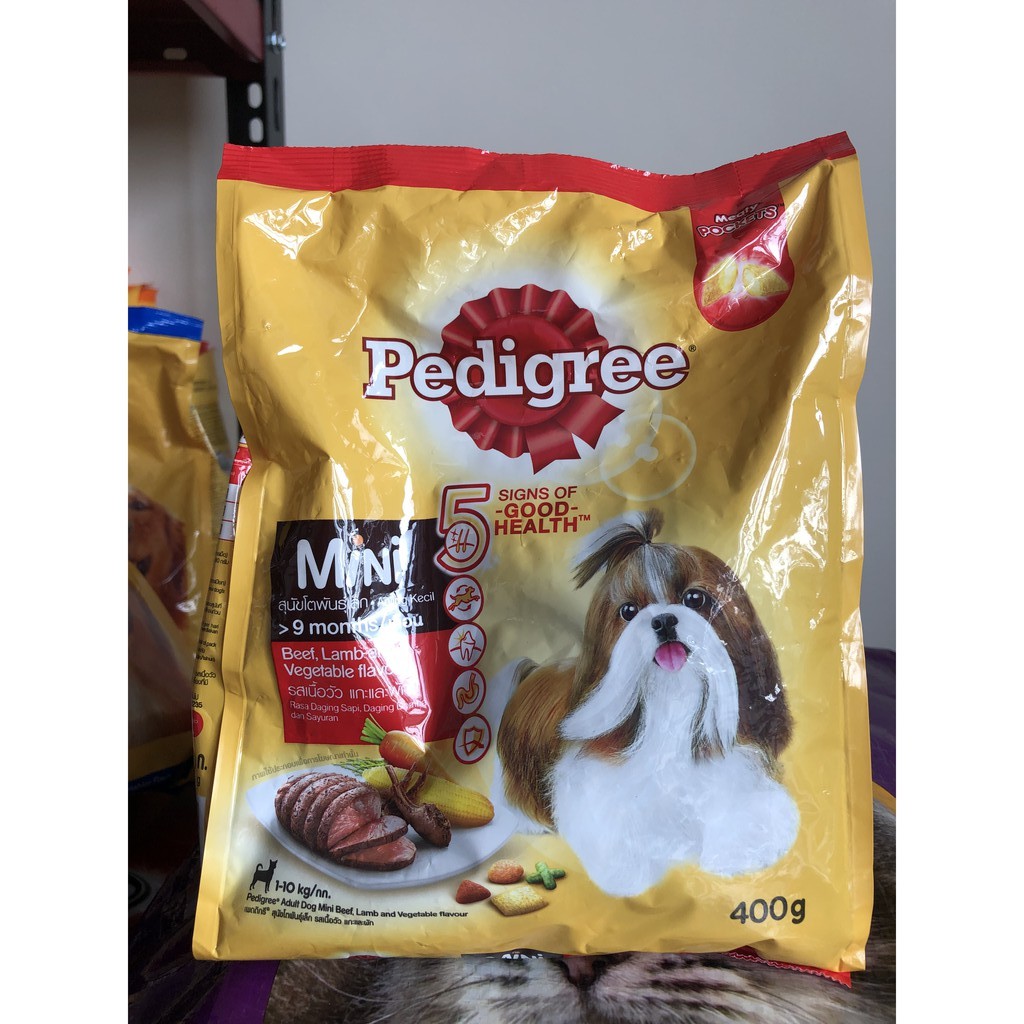 PEDIGREE MINI 400GRAM SMALL BRRED BEEF LAMB VEG