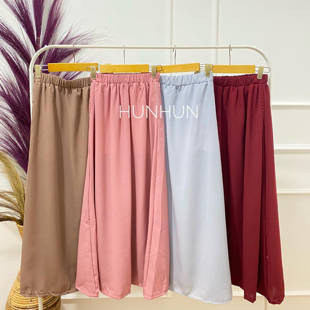 Rok Wolfish Premium Panjang Pusatgrosir_solo/ Rok Polos Panjang Wolfis Skirt Termurah Hits Selebgram