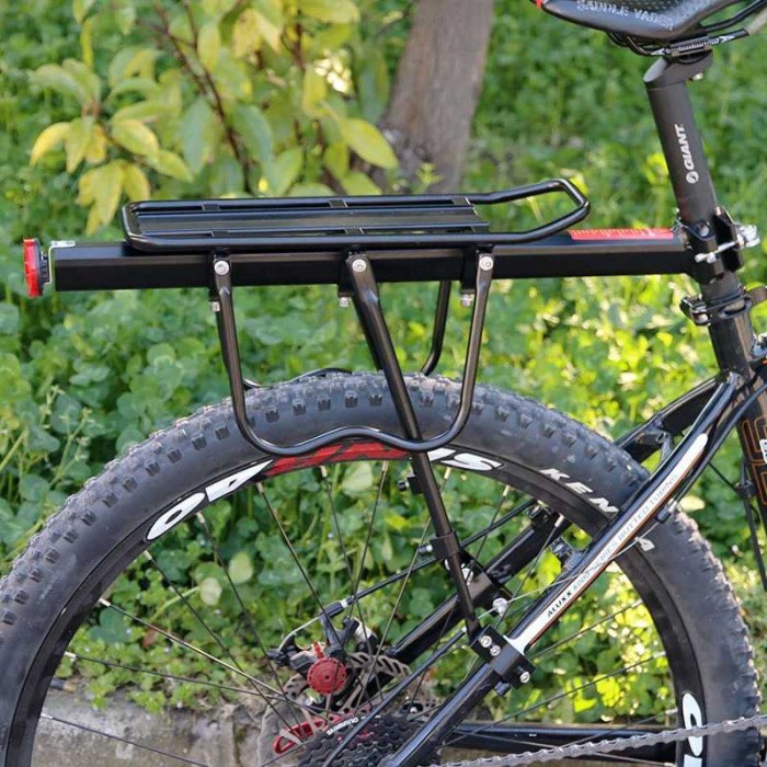 Aksesoris Sepeda - Boncengan Sepeda Belakang Carrier Alloy Bagasi Rak Pannier Aluminium