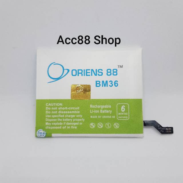 Baterai Batre Battery Double Power OR88/Oriens88 Xiaomi Mi 5S BM36