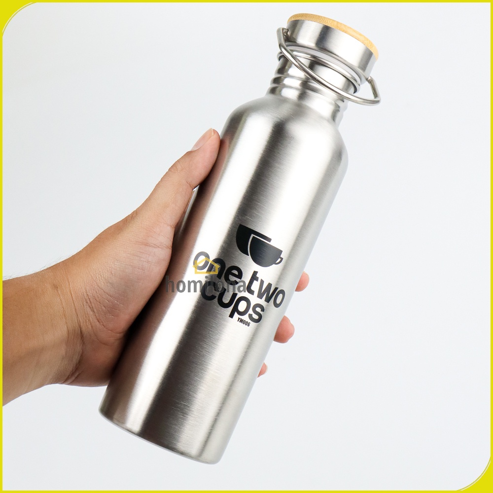 Botol Minum Insulated Thermos Stainless Steel 300ml 500ml 750ml 1000ml YM006 Silver