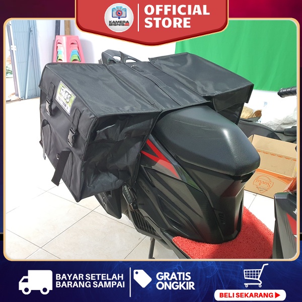 Tas motor tas kurir tas samping motor ukuran kecil tas delivery tas sales