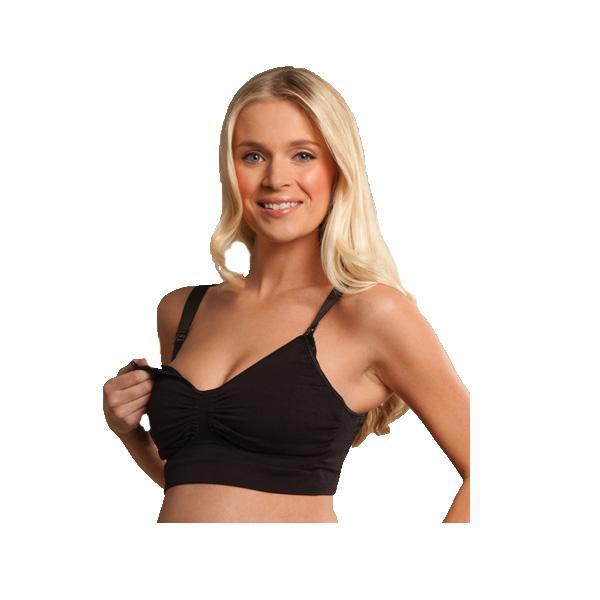 Carriwell Seamless GelWire Nursing Bra Black S L XL