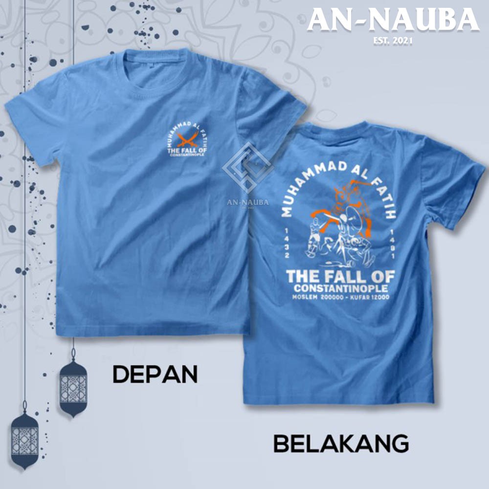Kaos Dakwah Islami Sahabat Nabi / MUHAMMAD AL FATIH TSHIRT / Baju Distro Santri Muslim [AN-6341]-8