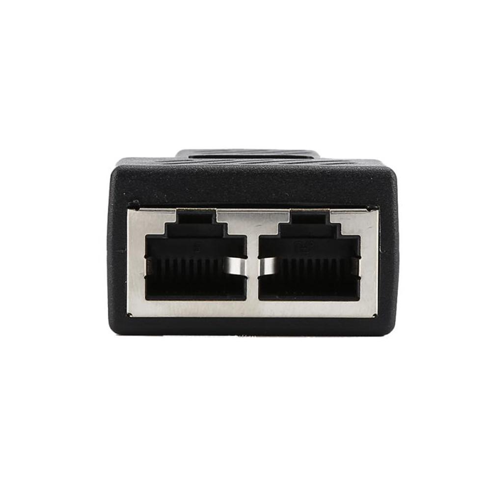 Kabel Jaringan Splitter Agustinina RJ45 Docking Plug Extender Female Adapter