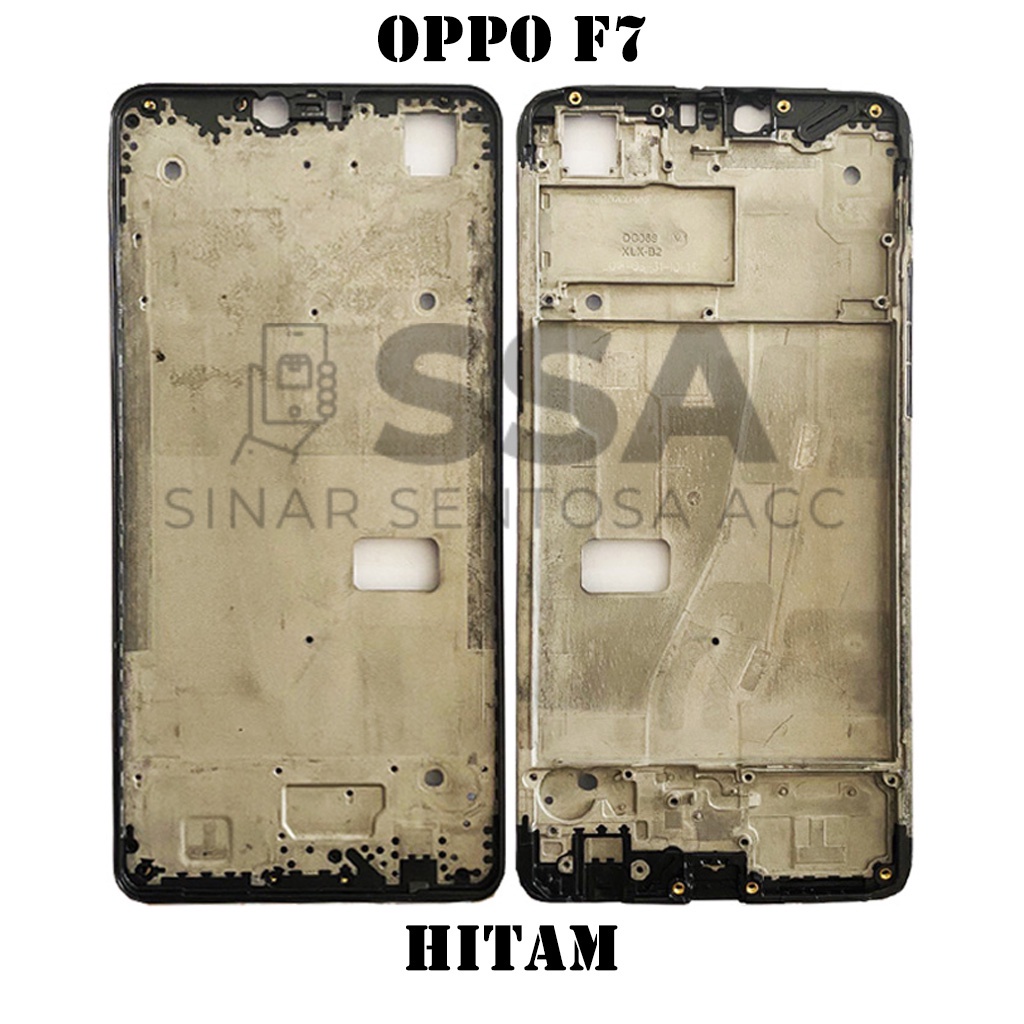 Tulang Tengah Middle Frame LCD Oppo F7 Original 100% Tulang Casing Bezel Bezzel Bazel Handphone HP Ori Original Awet Murah F 7