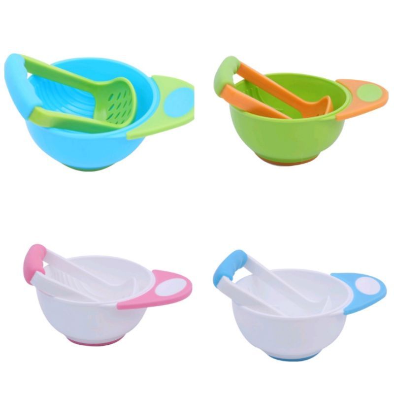 Baby Safe Food Masher Bowl Grinding Bowl Baby Food Maker Mangkok Mpasi