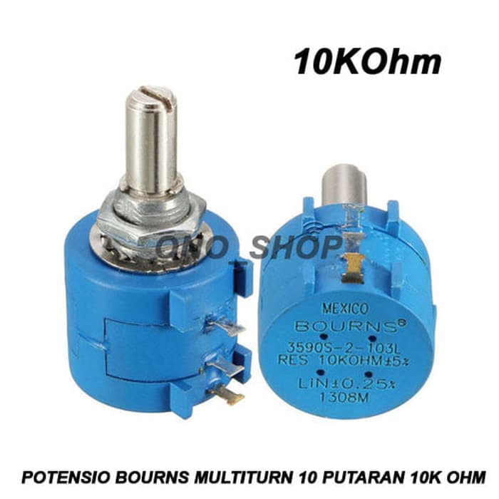 Potensio Bourns Multiturn 10 Putaran 10K Ohm Termurah