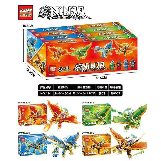 mainan bricks Ninjago ninja go dragon PGM134 Kay Jay Cole Lloyd Nya motor robot sensei wu ice empero