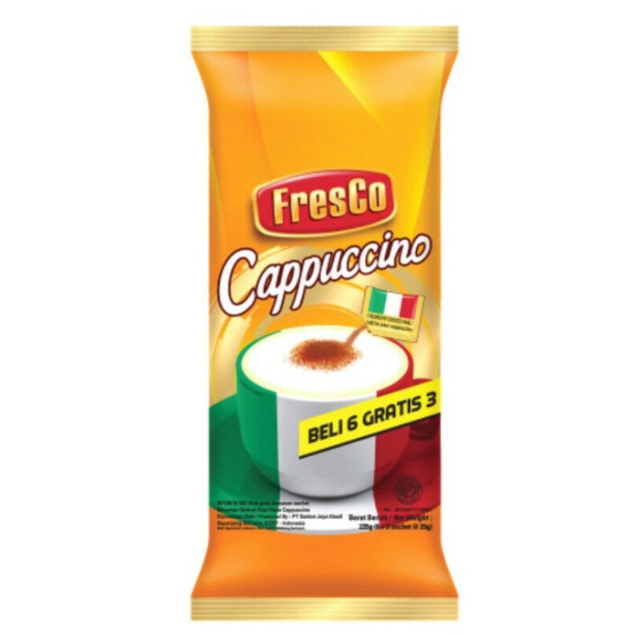 

Fresco Cappuccino 9 sachet @ 25 gram