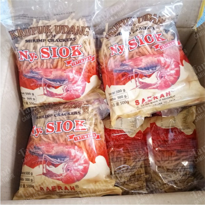 Krupuk Udang Stik / Stick 500gr - Ny. Siok