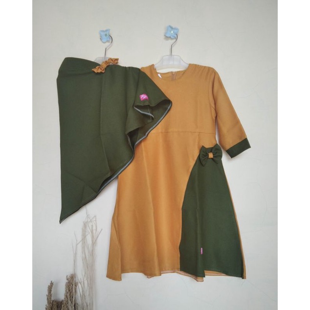 adiba dress/gamis anak perempuan(6bulan-12tahun)