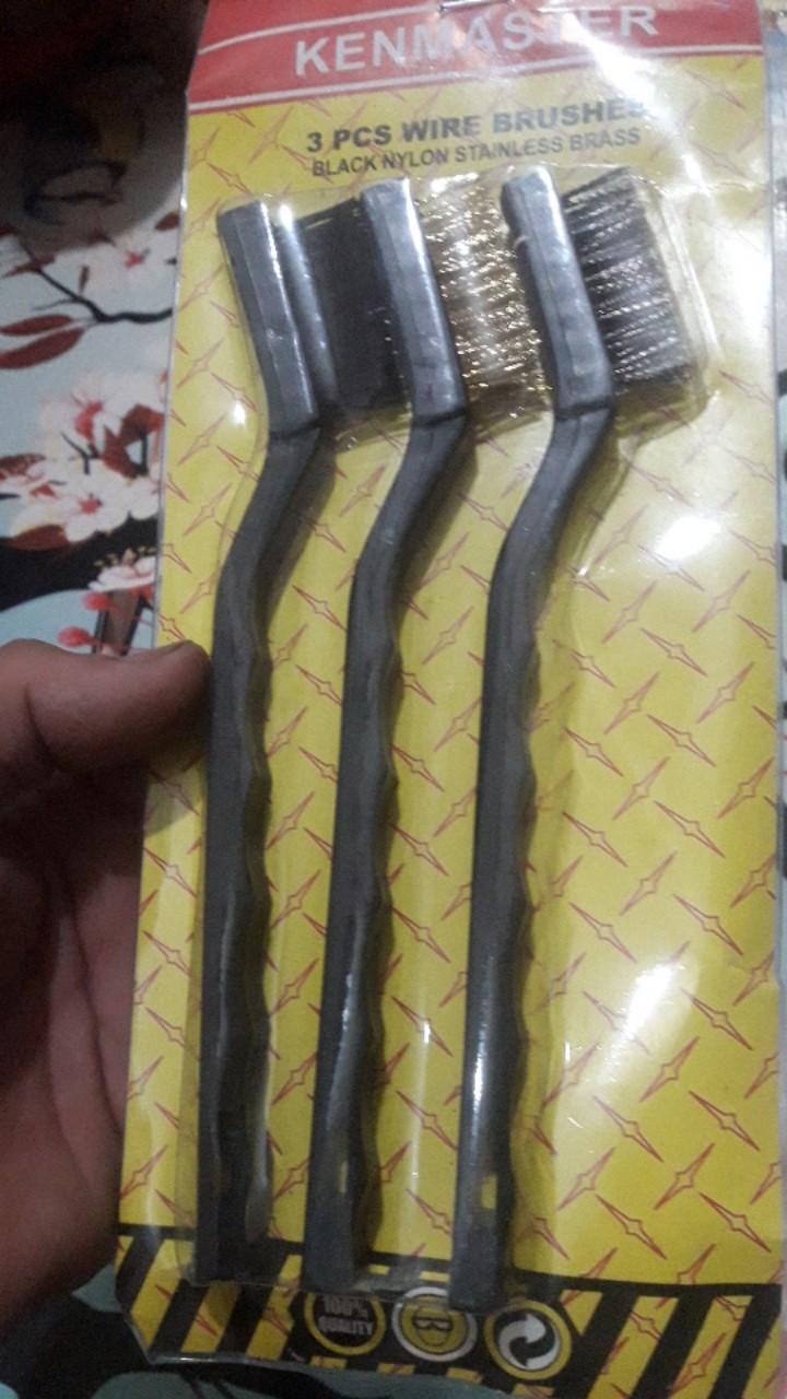 Kenmaster Sikat 3 In 1 Set Kawat Mini Set 3pcs 3 Pcs Sikat 3 In 1 Set