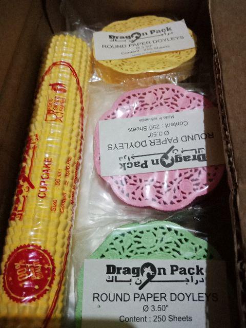 Doilies Paper 3.5” Warna Kertas Doyleys Alas Renda 3,5”/9cm Isi 250 Lembar