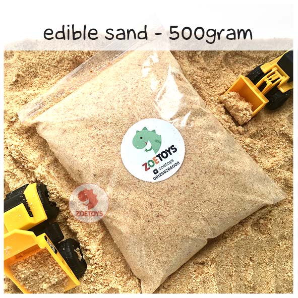 Zoetoys Edible Sand FOOD GRADE 500 gram | Mainan Pasir Dapat Dimakan | Sensory Play Refill Sand