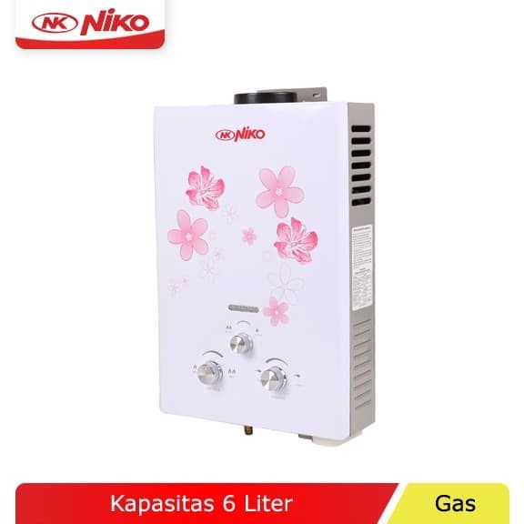 Gas Water Heater Pemanas Air NIKO NK-6LN / NK6LN / NK 6 LN (6 Liter)