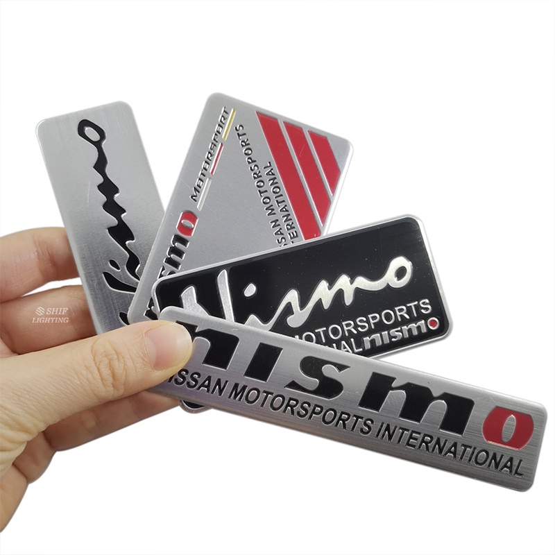 1pc Stiker Emblem Logo NISMO Nissan Bahan Aluminum Untuk Dekorasi Mobil Nissan