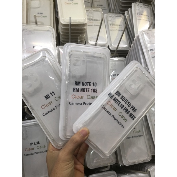 Silikon clear case Xiaomi Redmi Note 10 10s 10pro 10 pro max Mi11 lite Mi poco X3/ X3 pro