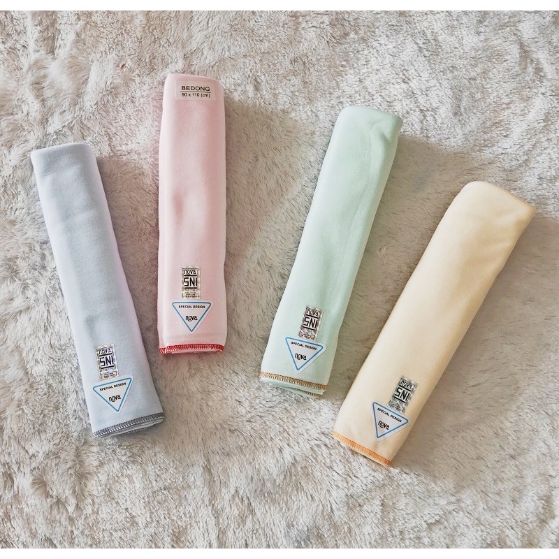 Bedong bayi Nova Polos/jual bedong Nova polos isi 4 pcs