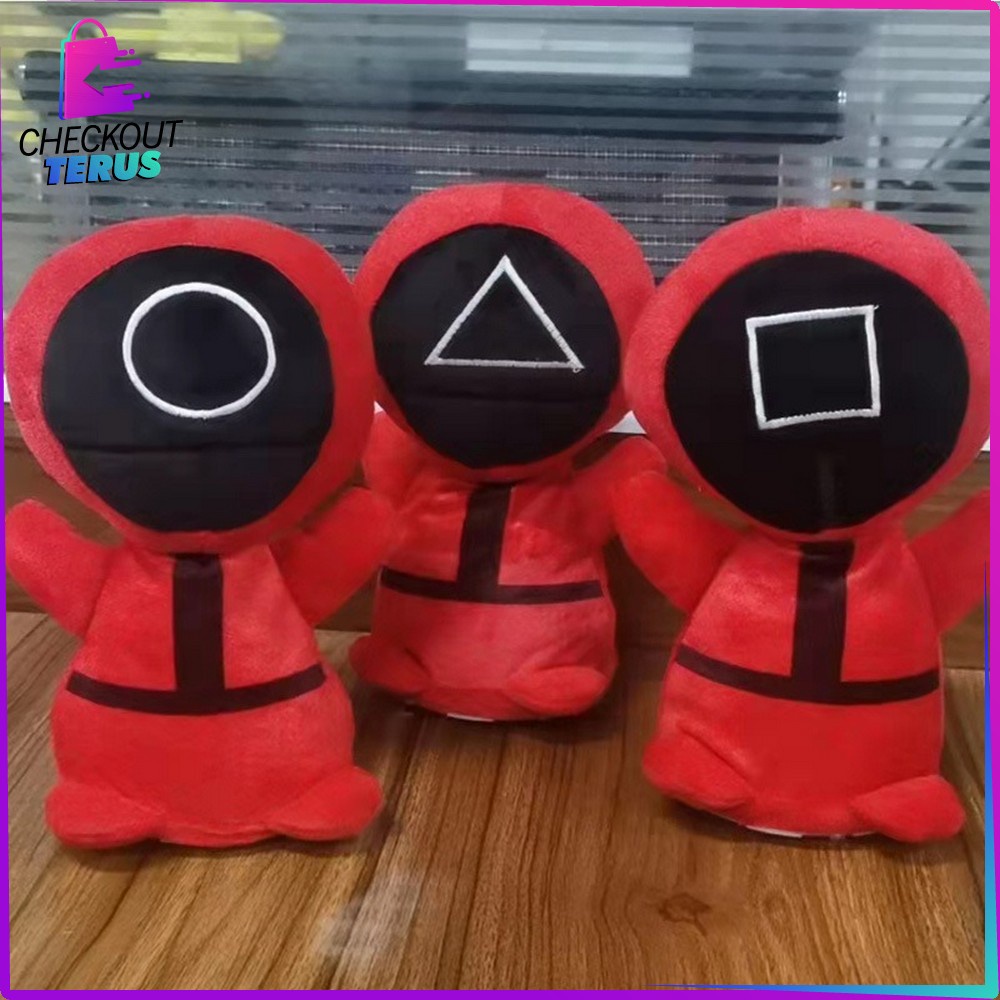 CT M208 Boneka Squid Game Goyang dan Bisa Bicara Rekam Suara Boneka Menari Joget Putar Ada Lampu Musik Boneka Mainan