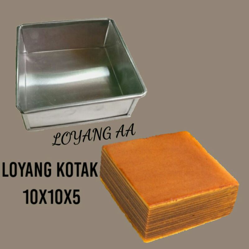 Loyang kotak mini / loyang lapis legit / loyang kue ultah / kue tart / loyang brownis