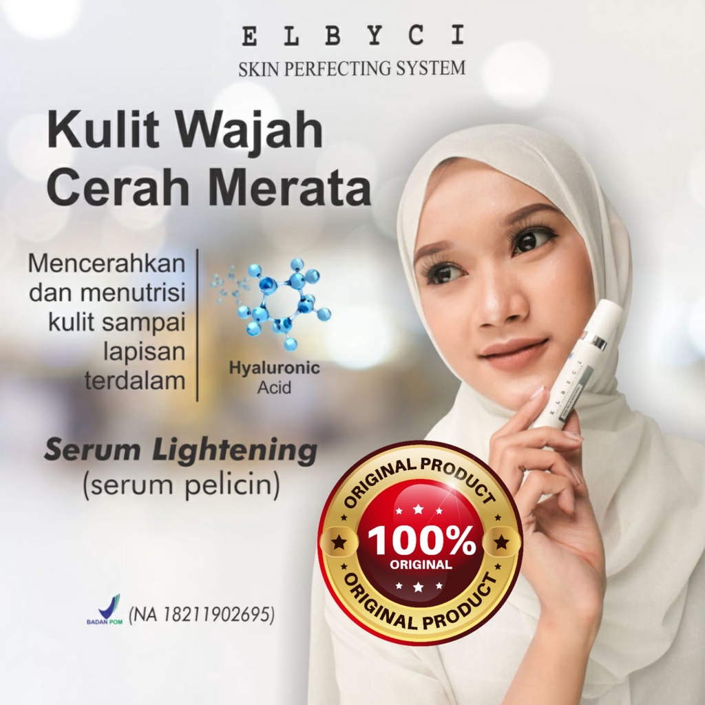 SERUM PELICIN Elbyci Skincare Original (Lightening)