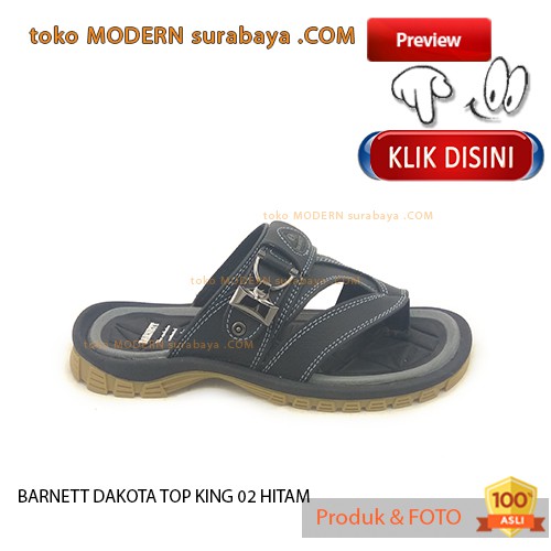 BARNETT DAKOTA TOP KING 02 HITAM sandal pria sandal jepit