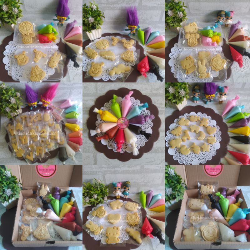 

deon DIY cookies decorating set mewarnai cookies sendiri menghias cookies sendiri kukis hias