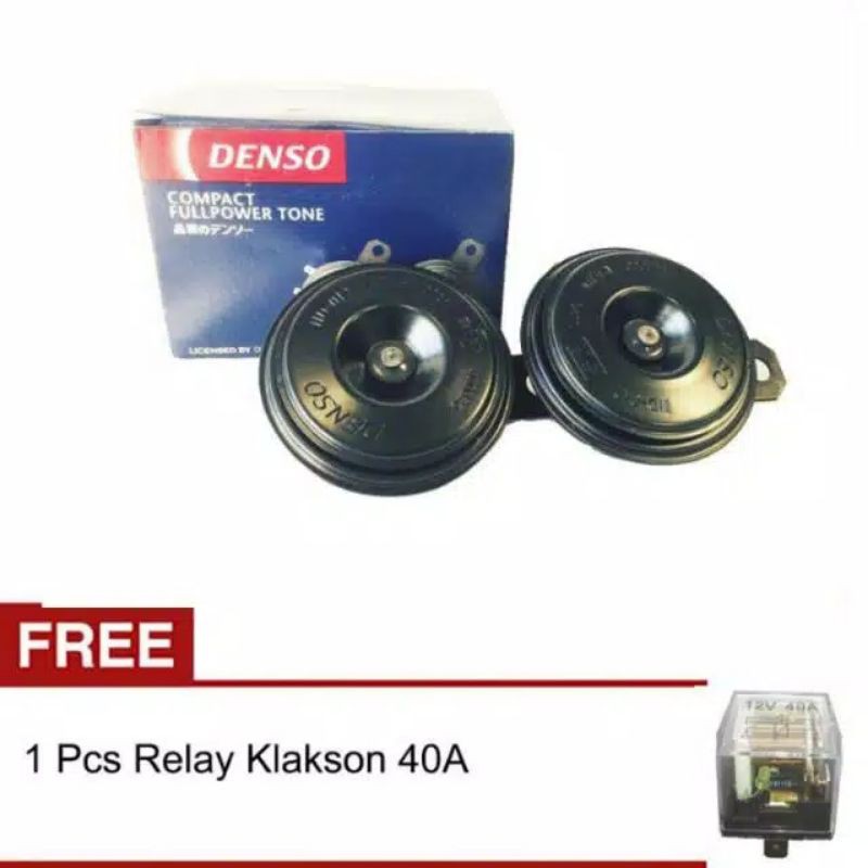 DENSO Klakson motor mobil Disc Standar avanza 12volt BONUS RILAY NMAX BEAT VARIO SCOOPY CBR NINJA