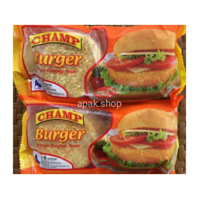 

CHAMP Burger isi 6 | FROZENFOODS