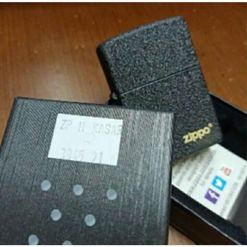 Cod Korek Api Zippo Black Kasar grade original