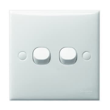 SAKLAR SERI CLIPSAL / SCHNEIDER CLASSIC 2 GANG