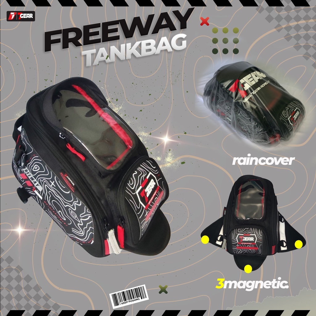 Tankbag 7Gear Freeway Tas Motor Tas Tangki Tas Touring Tankbag Freeway