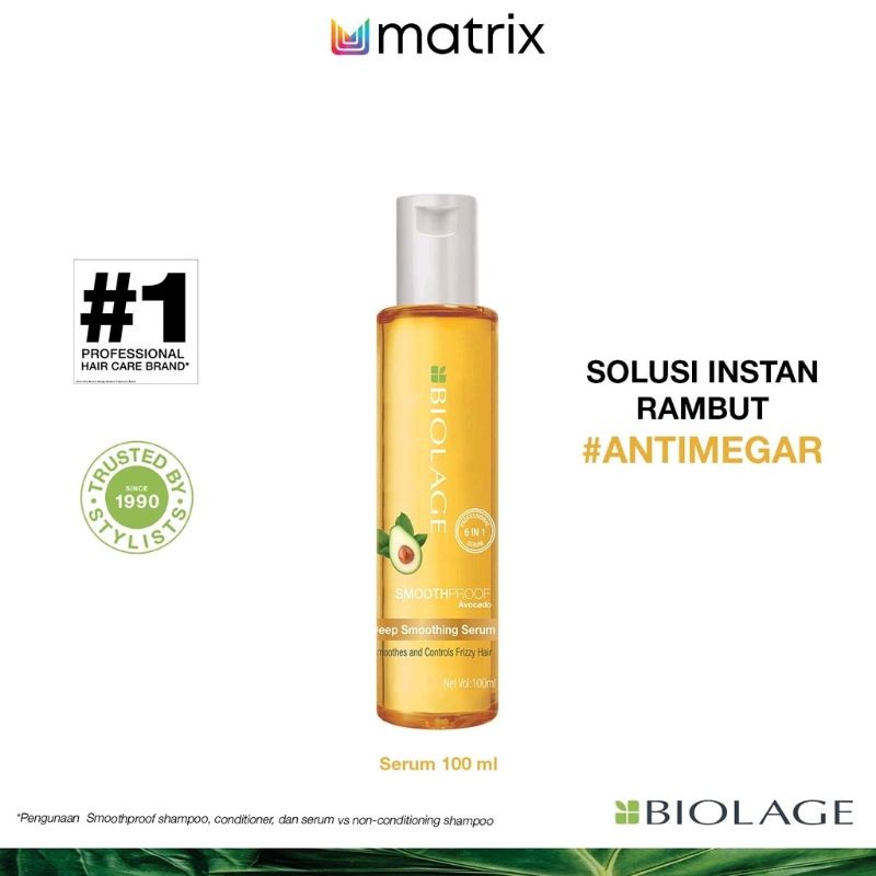 MATRIX Biolage Deep Smoothing Serum 100mL | Serum / Vitamin Rambut Anti Megar