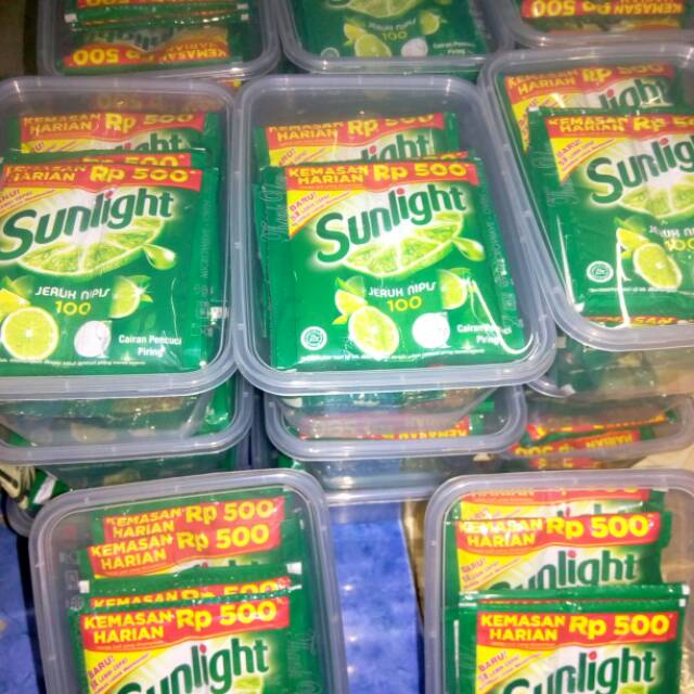 Sunlight kemasan ekonomis 1 box isi 2 renceng (24 sacet ) harga murah aj 11000 aja