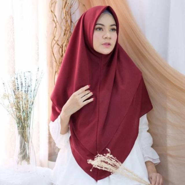 Hijab Instant 2 layer diamon by Berkah hijab grosir bukittinggi