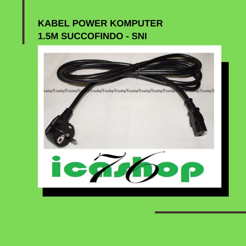 Jual Kabel Power Cpu Mtr Kabel Power Cord Sni Eu Ac Cpu X Mm