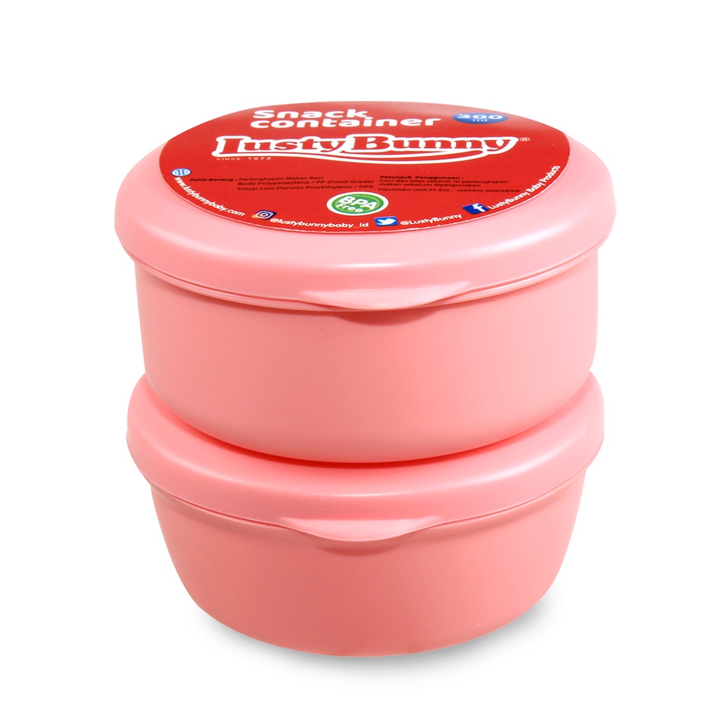 Lusty Bunny Baby Snack Container Tempat Snack Mangkok Snack 300 ml ALB 0003