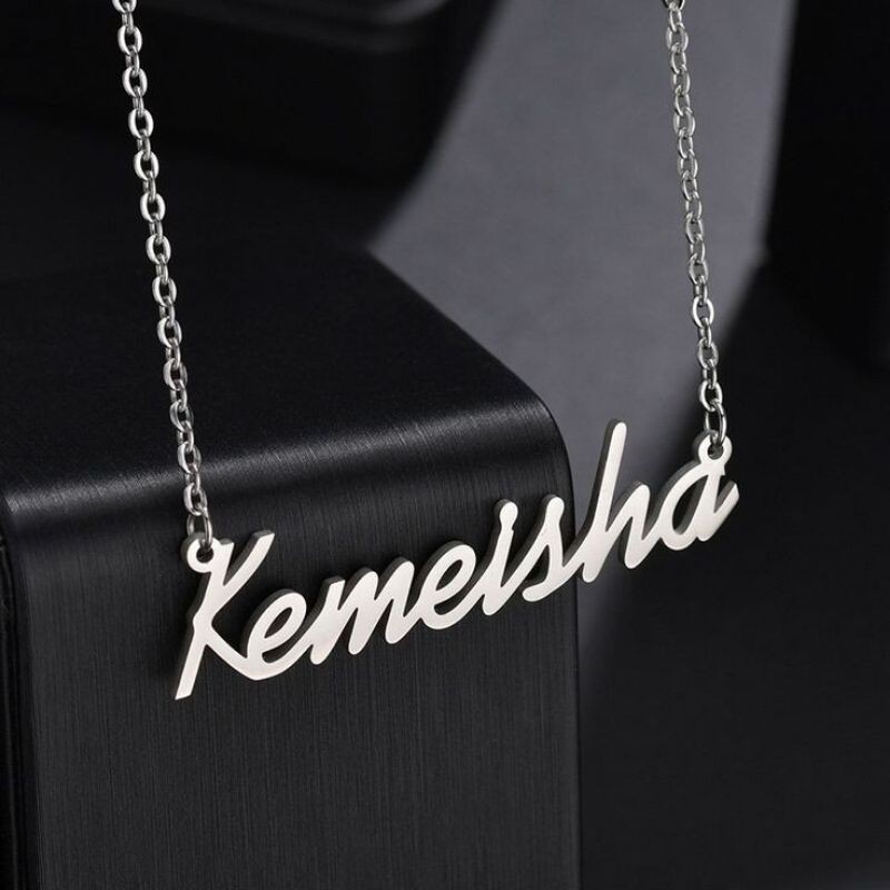 kalung nama/kalung wanita/kalung anak perempuan/kalung ukir nama